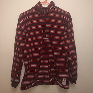 Adidas Striped Zip-Up Sweatshirt